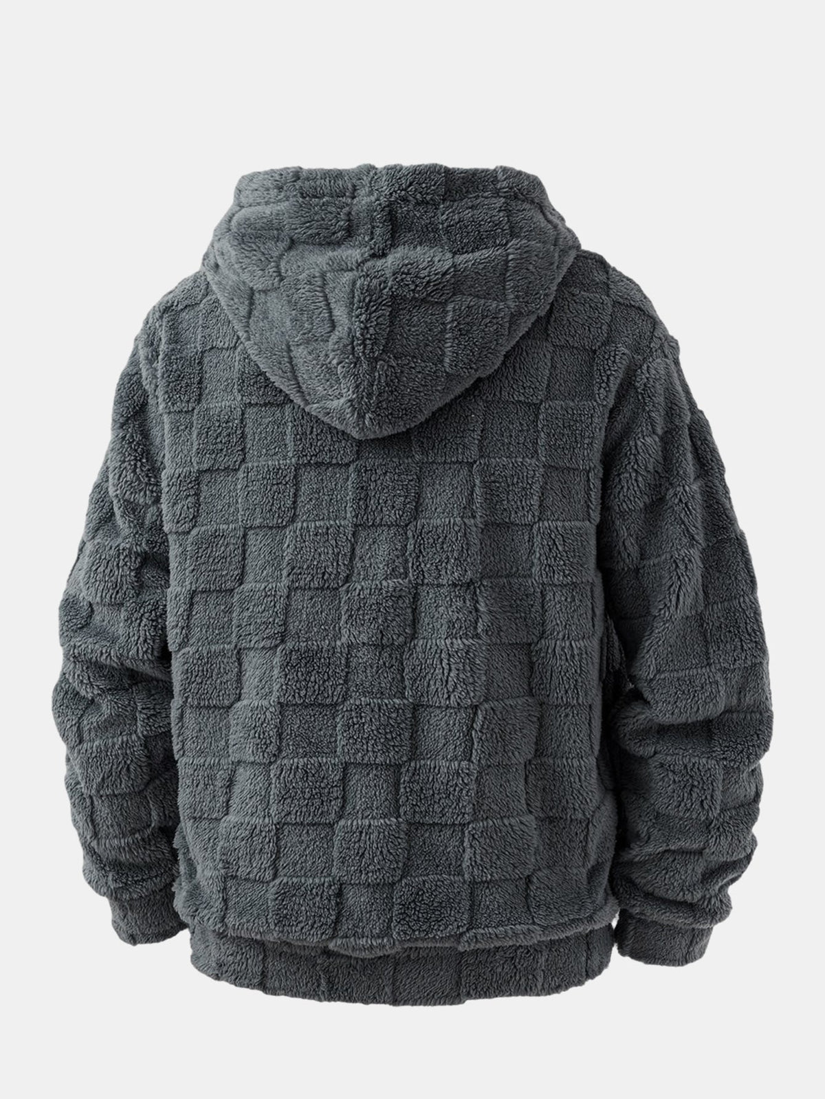 California Embroidered Teddy Checkerboard Hoodie