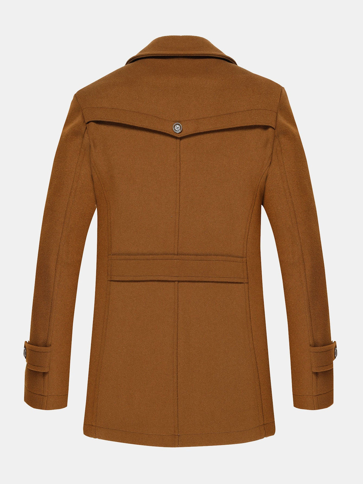 Double Layer Detachable Neck Woolen Coat