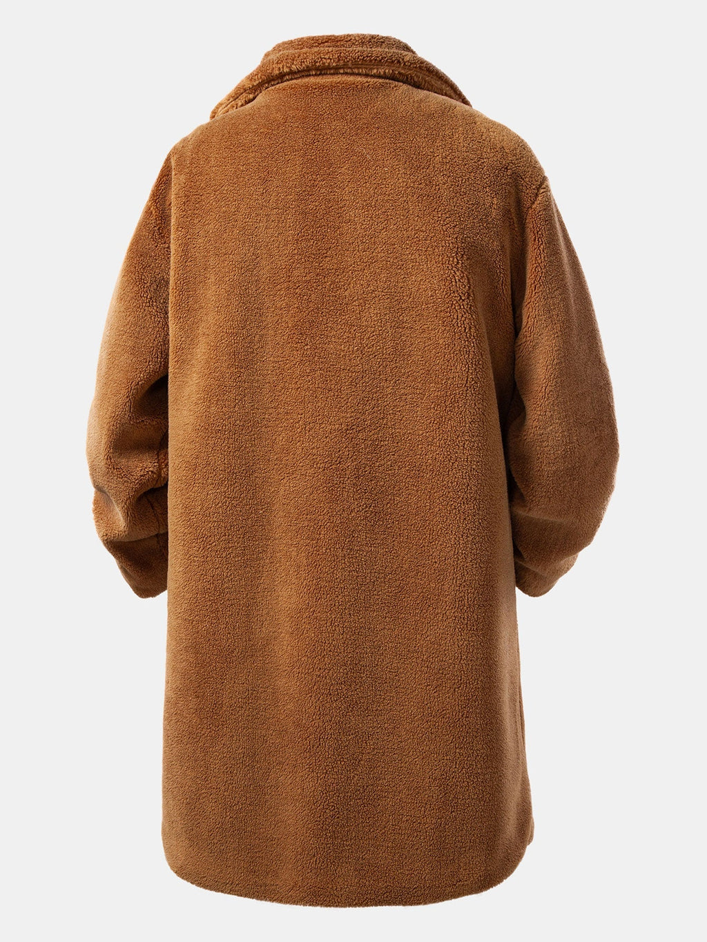 Relax Fit Warm Teddy Fleece Long Coat