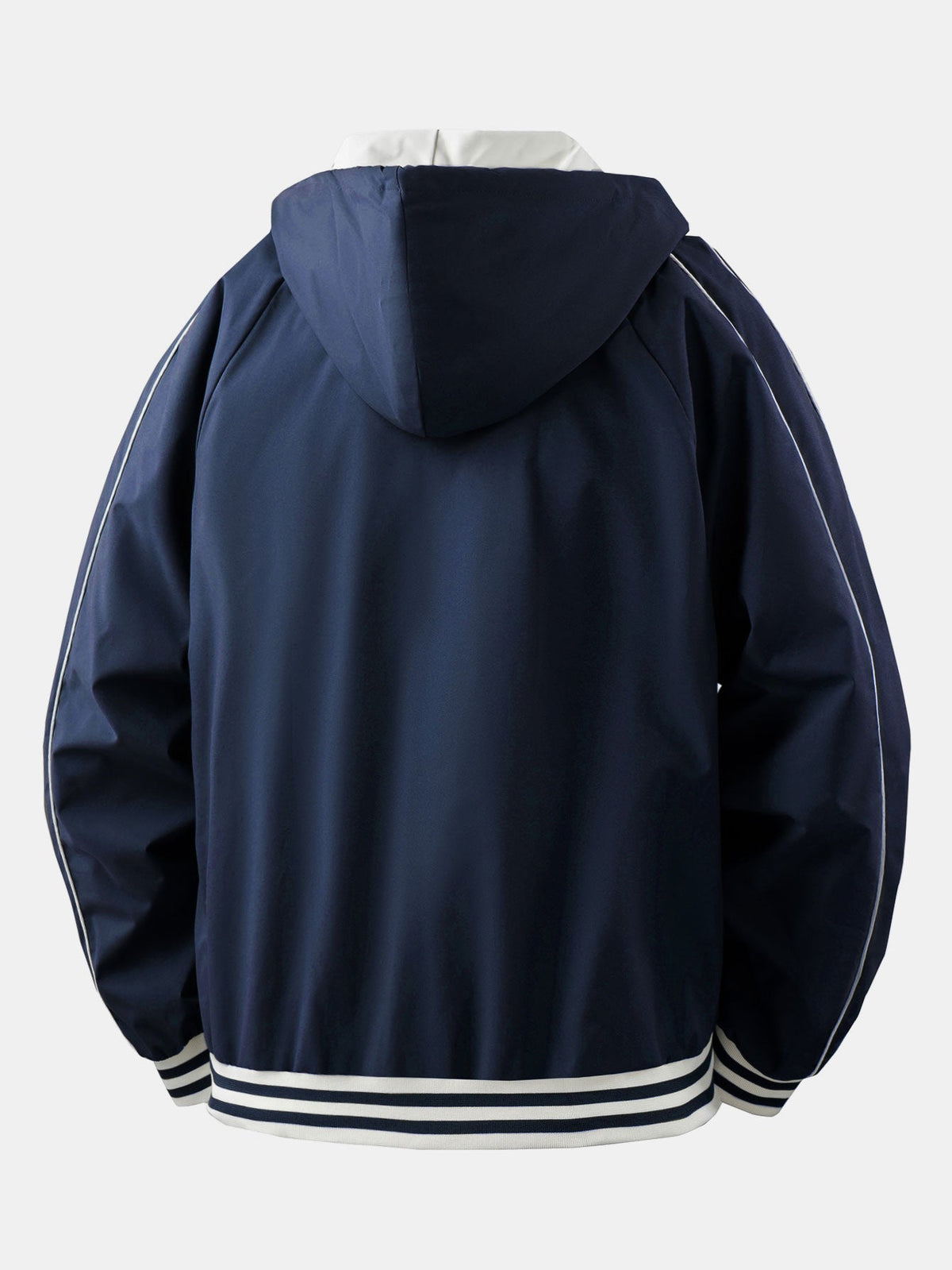 Relaxed Fit Zip-Up Hooded Jacket