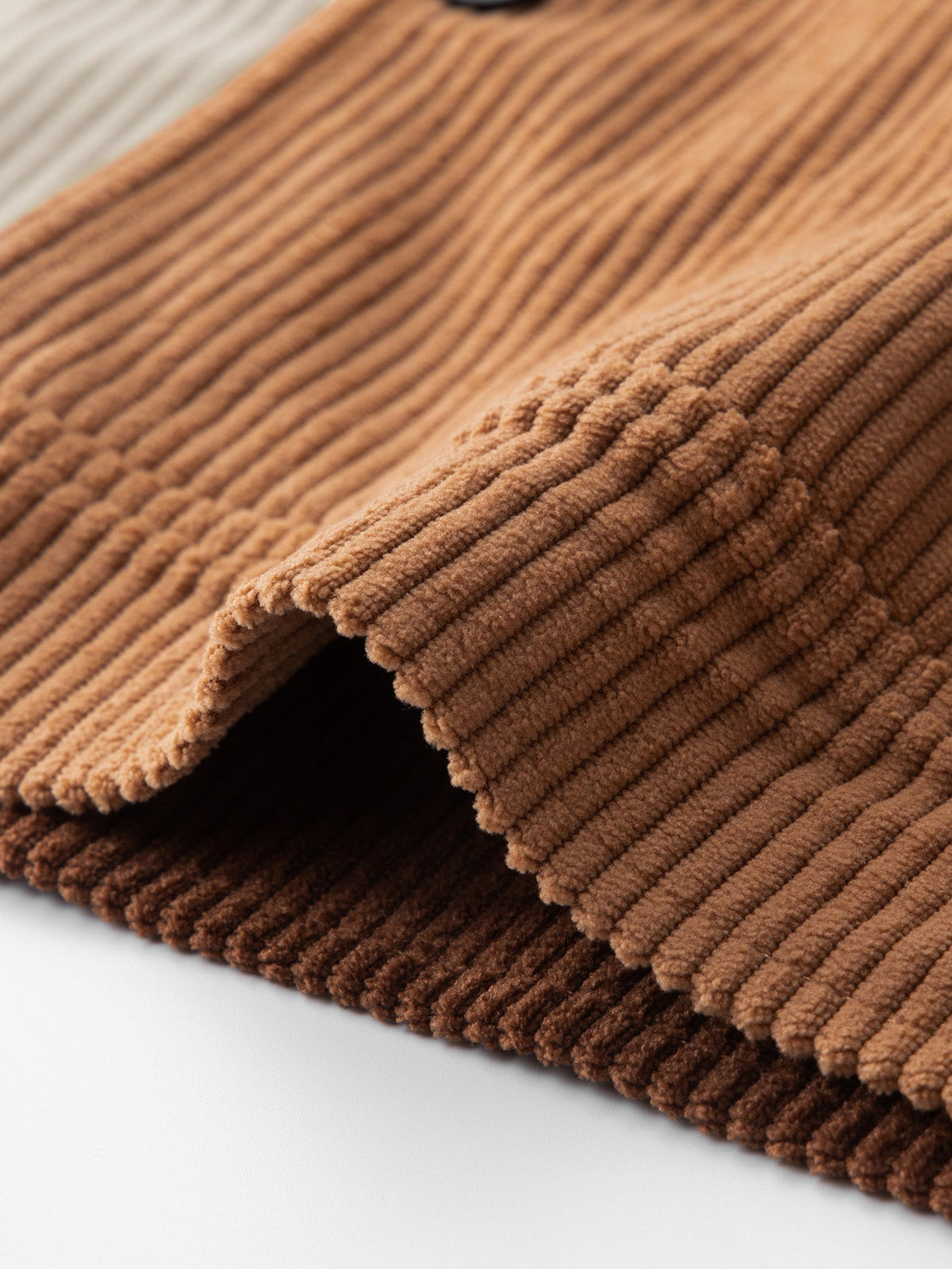 Color Block Corduroy Jacket