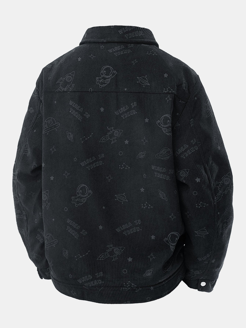 Astronaut Print Pocket Corduroy Jacket