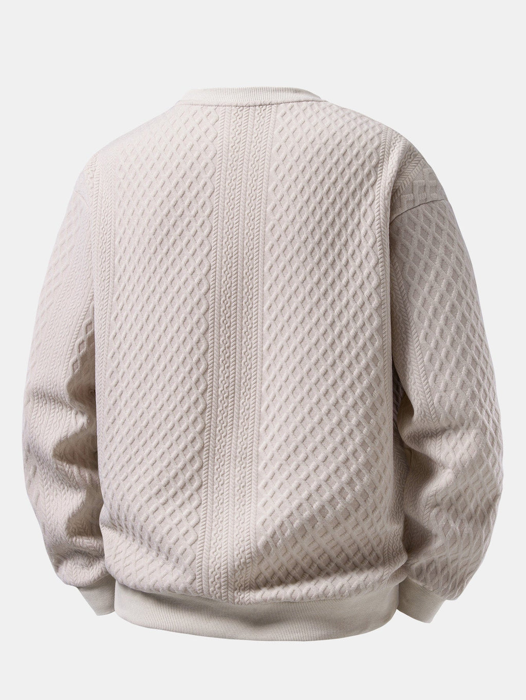Relaxed Fit Geometry Jacquard Sweatshirt
