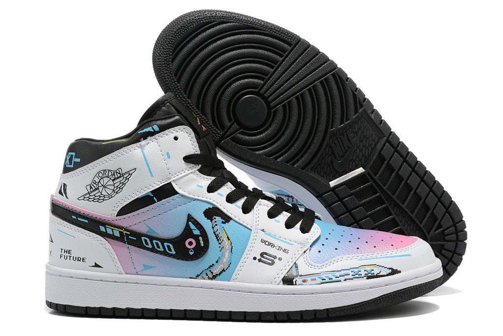 Air Jordan 1 Mid ‘The Future’ – Holographic Pixel Art