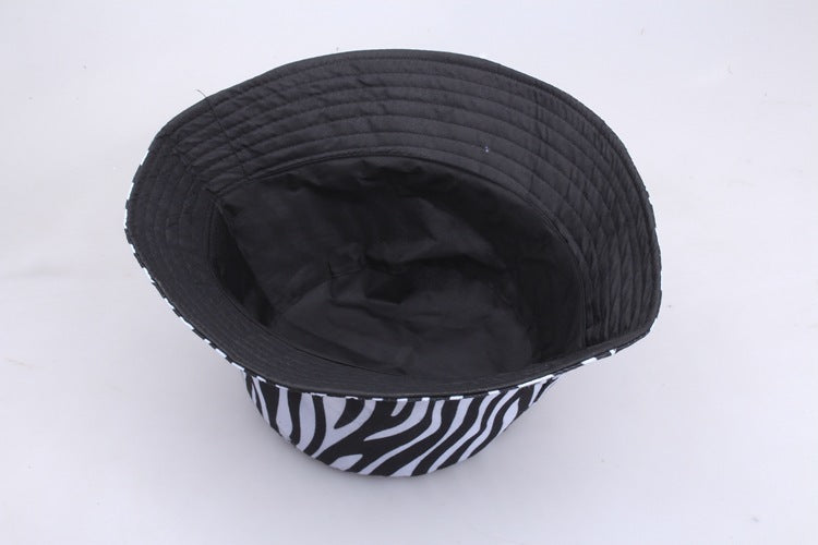Zendaya Zebra Print Cotton Bucket Hat – Unisex, Short Brim