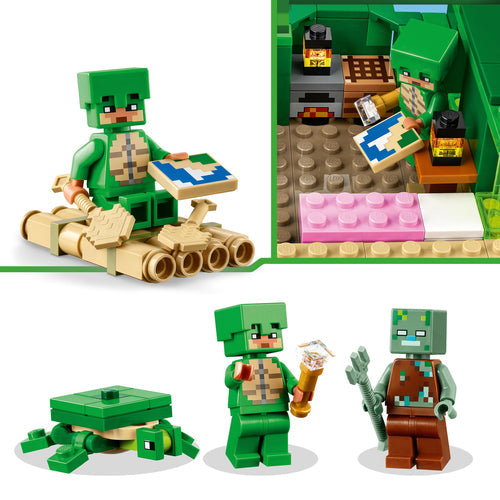 La maison de la plage de la tortue LEGO Minecraft 21254