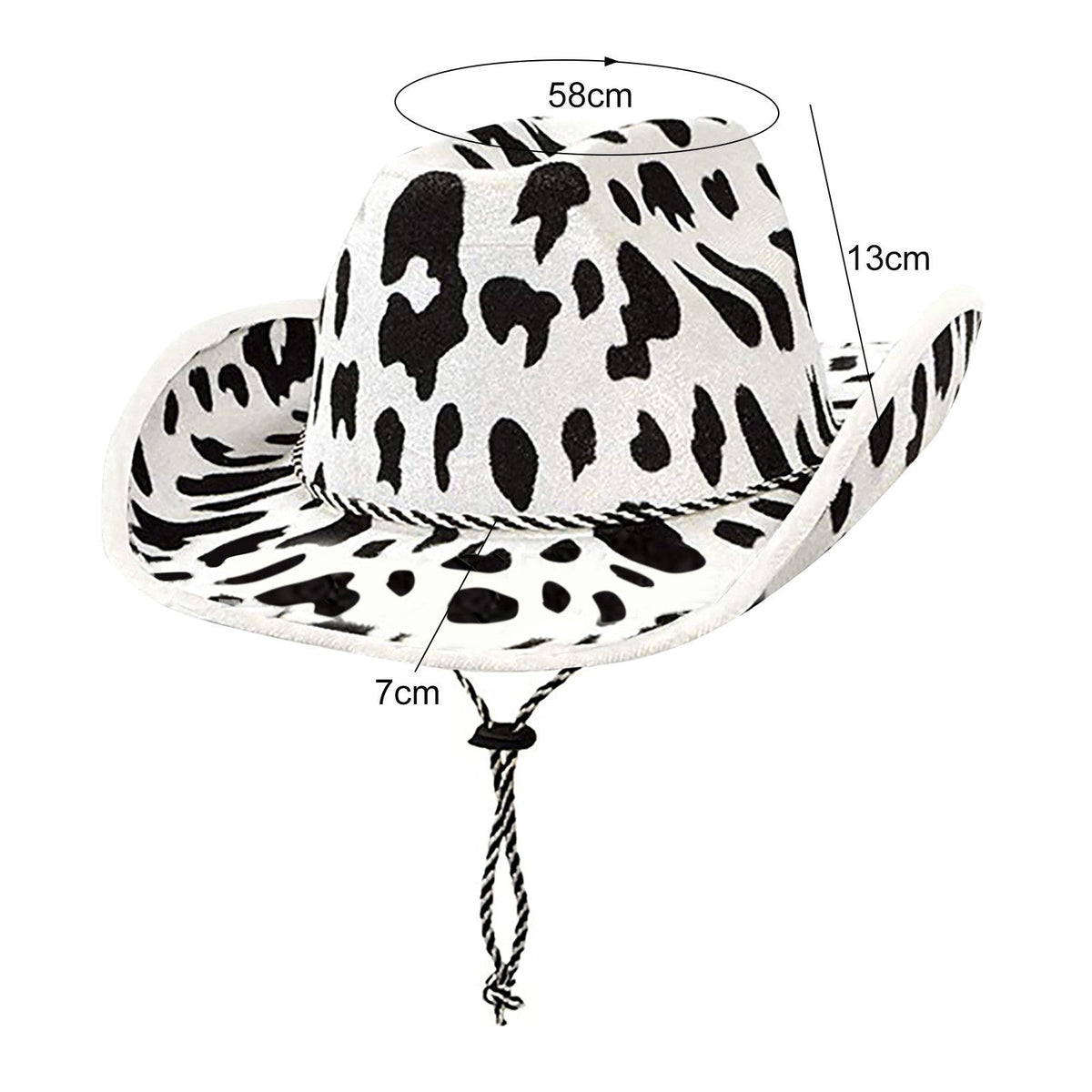 Elliot Milk Print Wollfilz-Cowboyhut – Unisex, breite Krempe