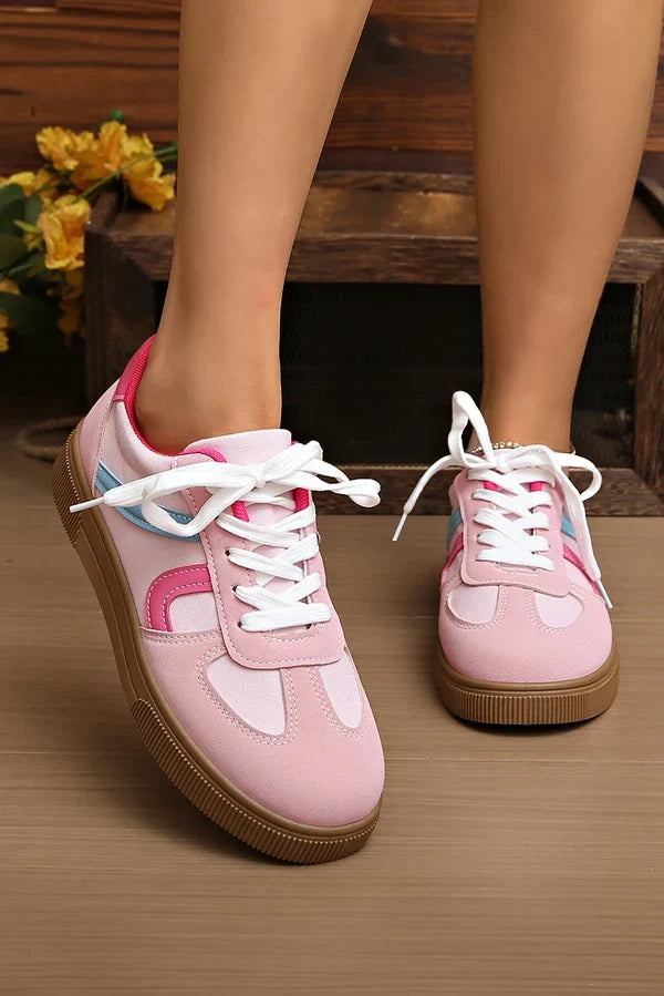 Threaded Pear Mila Lace Up Flat Shoes