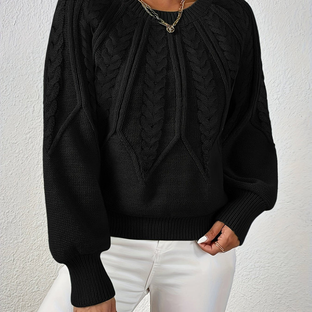Ophelia | Entspannter Zopfmuster-Pullover