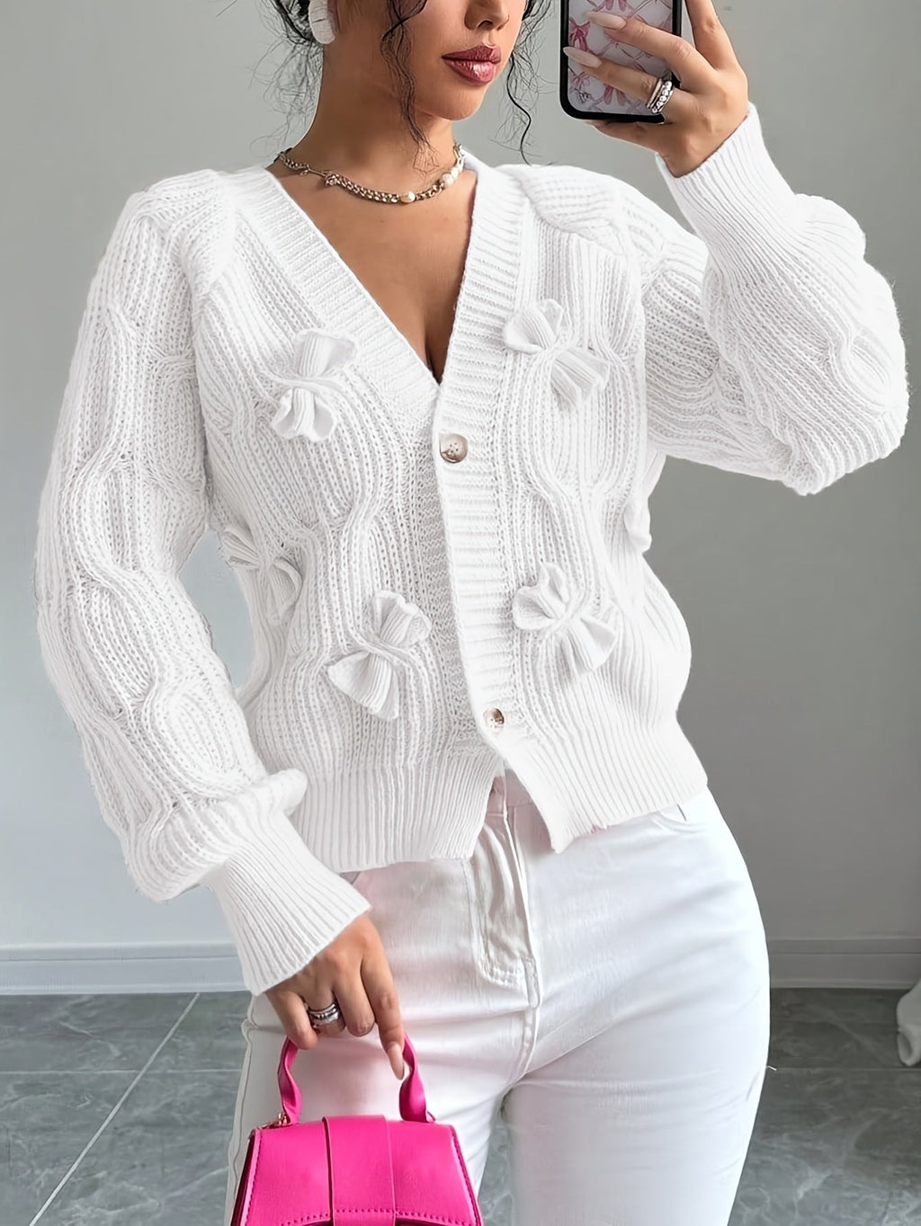 Primrose | Cardigan mit Schleifen-Detail