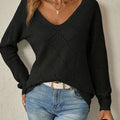Bernice | Durchbrochener V-Ausschnitt-Pullover