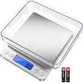 Digital Kitchen Scale Pocket Food Scale 3000g x 0.1g Accuracy, 6 Unit Modes LCD Display Tare Function