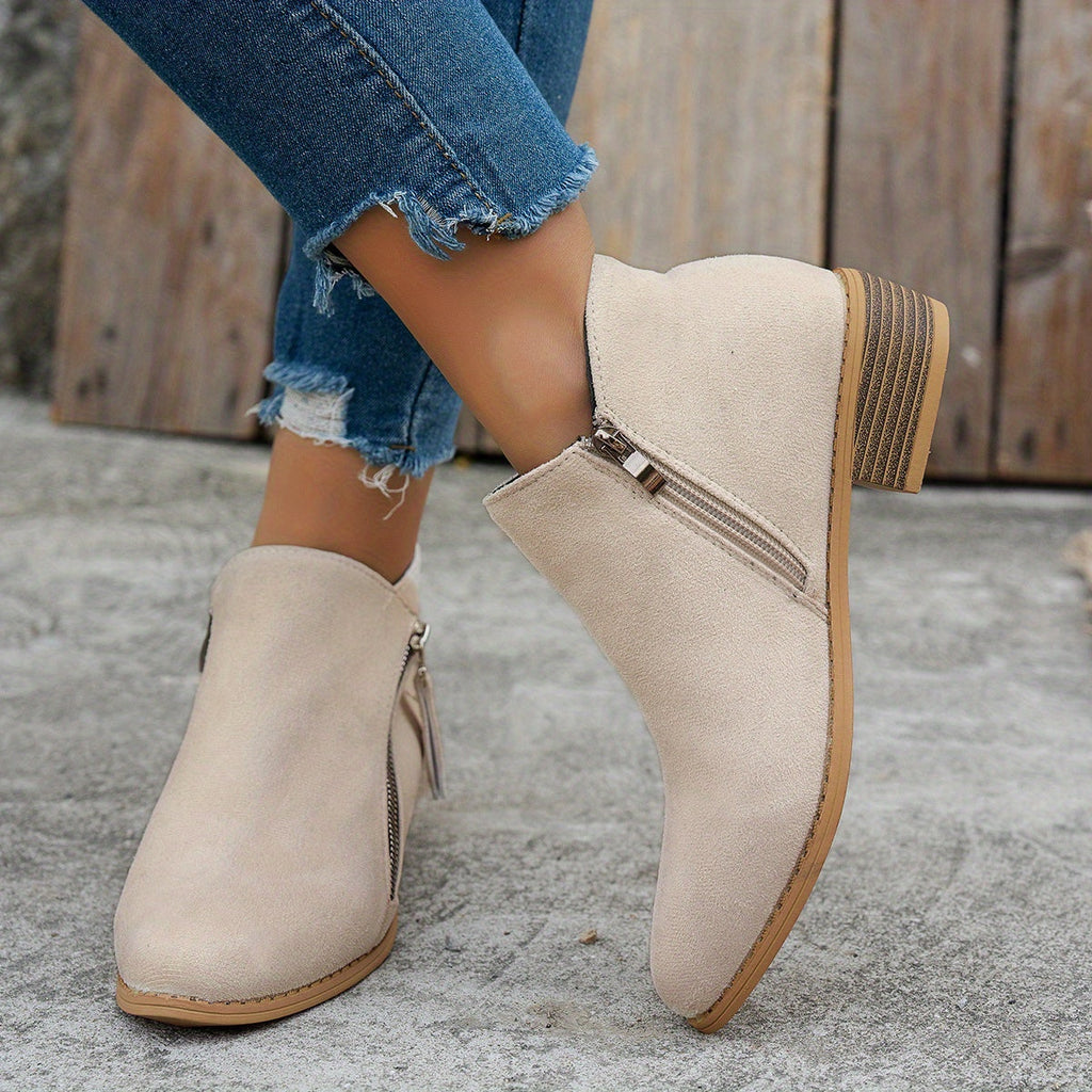 Winifred | Zeitlose Stiefeletten mit seitlichem Reißverschluss