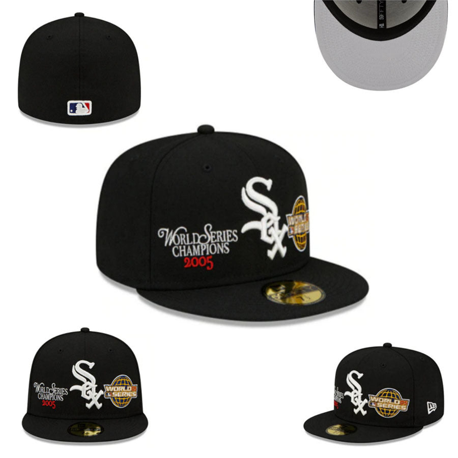 New Era Chicago White Sox 2005 World Series Champions 59FIFTY Fitted Cap – Black