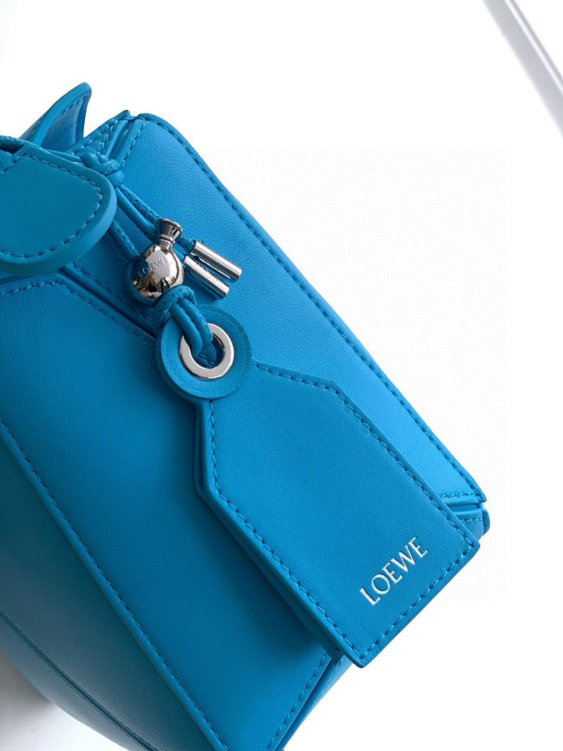 Loewe Puzzle Bag Small – Electric Blue Smooth Calfskin Silver Hardware