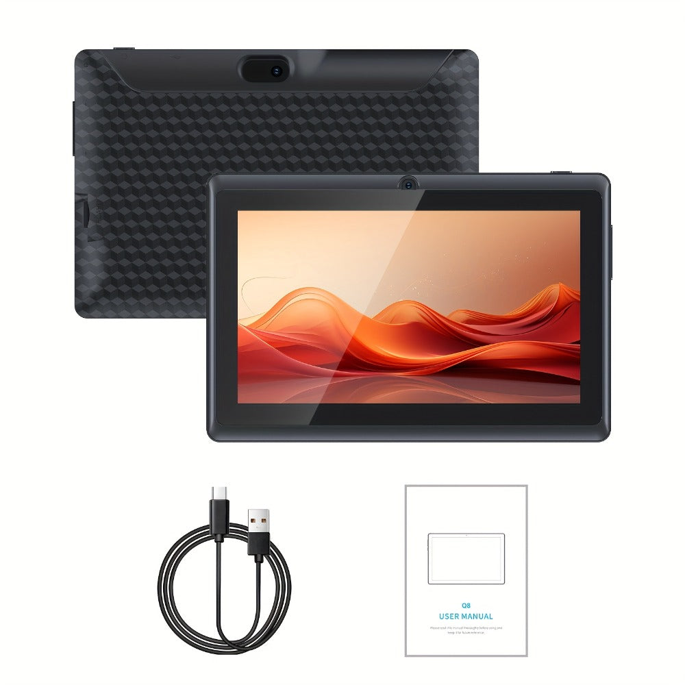 PEICHENG 7 Inch Android Tablet, 2GB RAM 32GB ROM, 1024x600 IPS Screen, 3000mAh Battery, Dual Camera 2MP+5MP