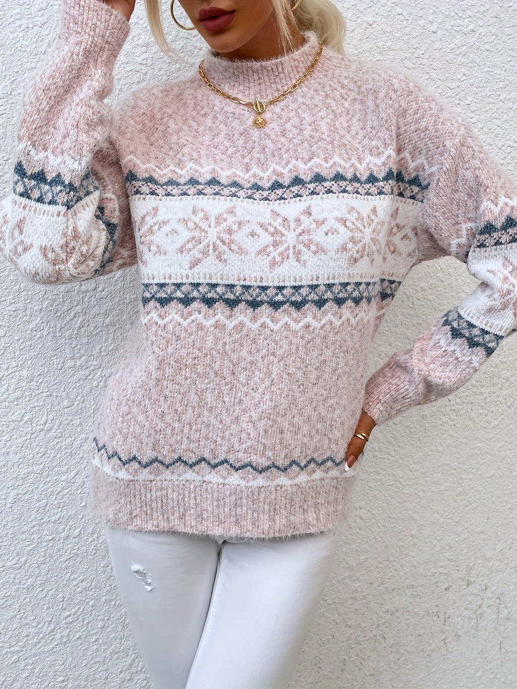 Heather | Cosy Snowflake Sweater