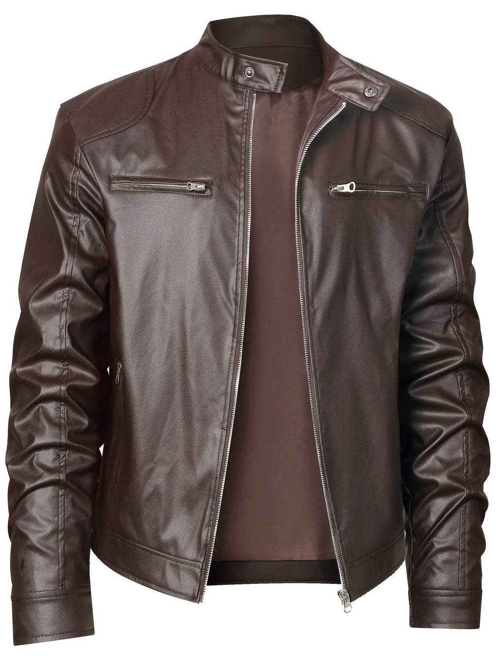 Wallace | Moto-Jacke mit Stehkragen