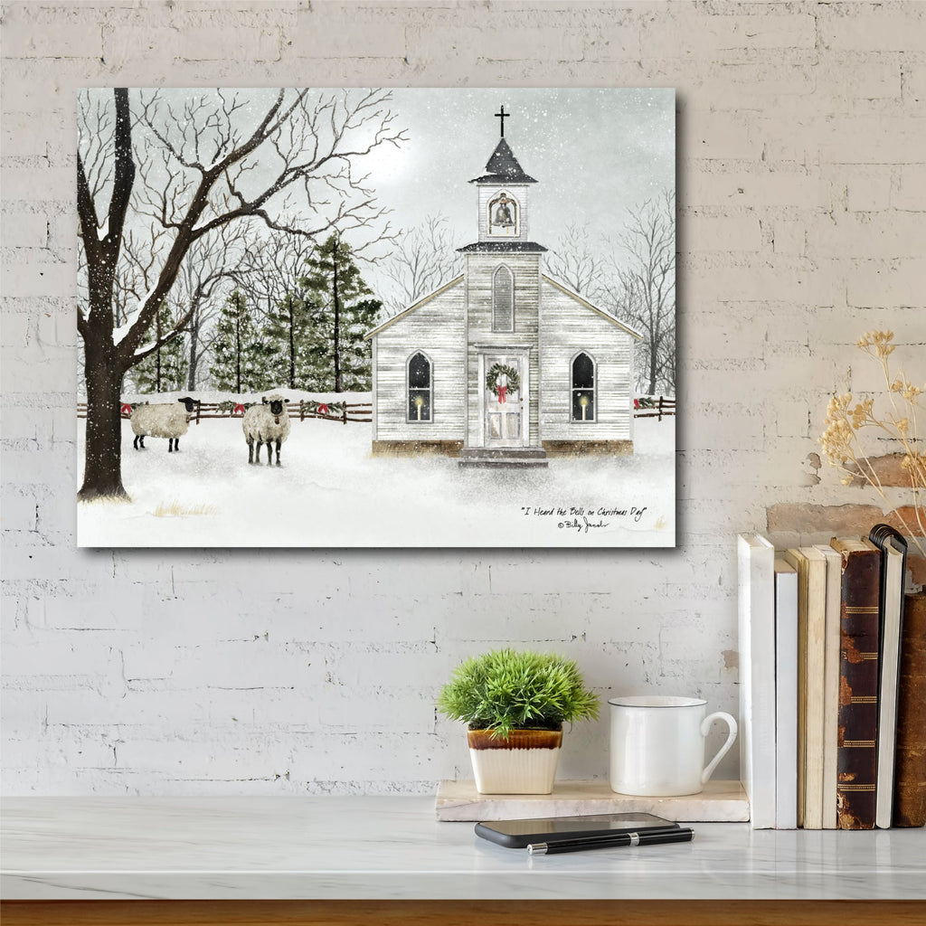 Christmas Chapel Gallery-Wrapped Canvas Wall Art