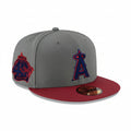 New Era Los Angeles Angels 40th Season 59FIFTY Fitted Cap – Grey/Red