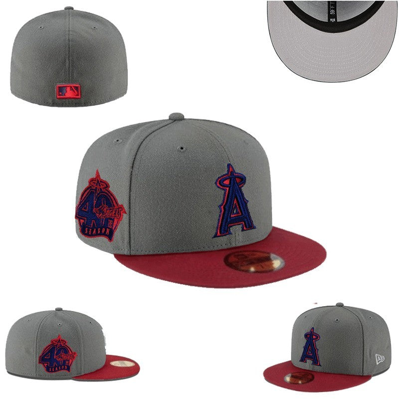 New Era Los Angeles Angels 40th Season 59FIFTY Fitted Cap – Grey/Red