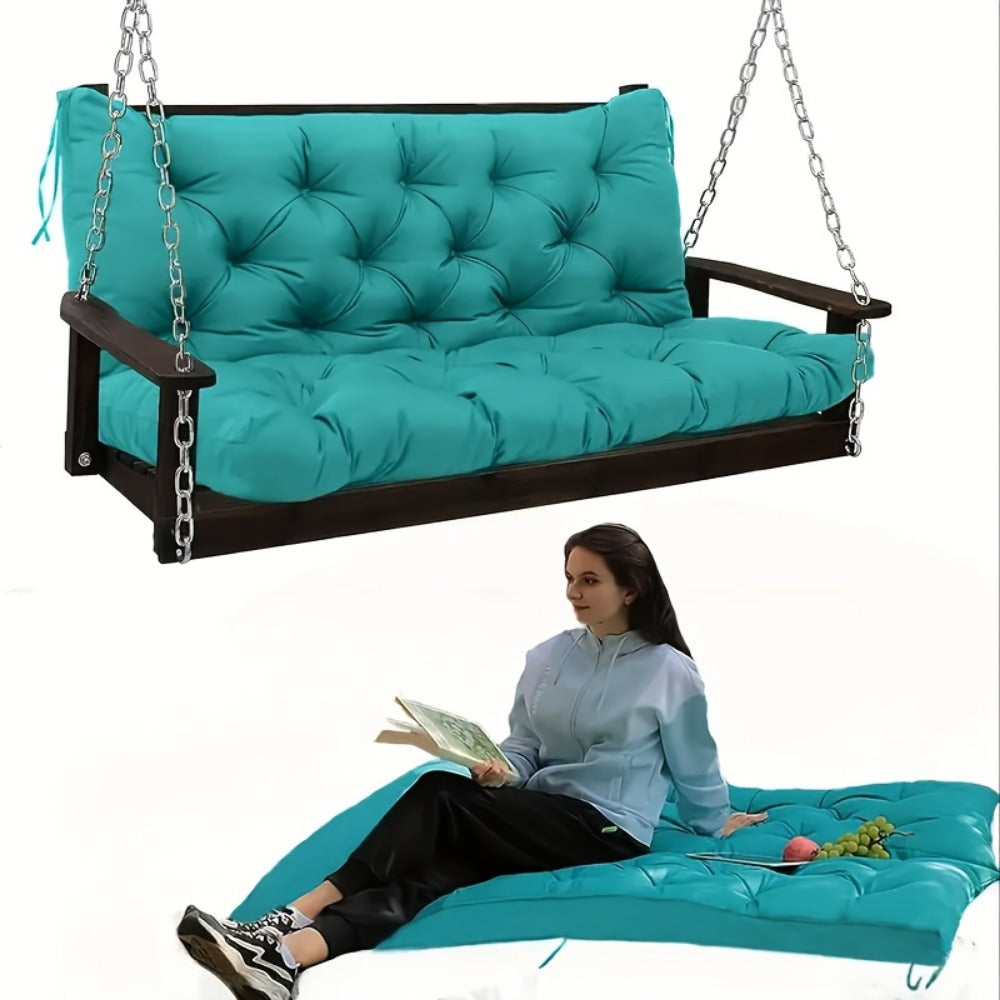 5-Inch Outdoor Swing Cushions with Waterproof Protection and Washable Cover for Patio
