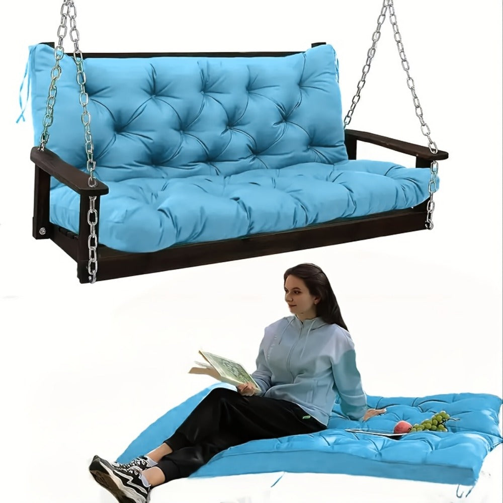 5-Inch Outdoor Swing Cushions with Waterproof Protection and Washable Cover for Patio