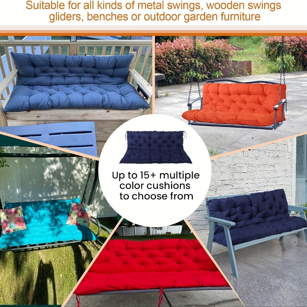 5-Inch Outdoor Swing Cushions with Waterproof Protection and Washable Cover for Patio