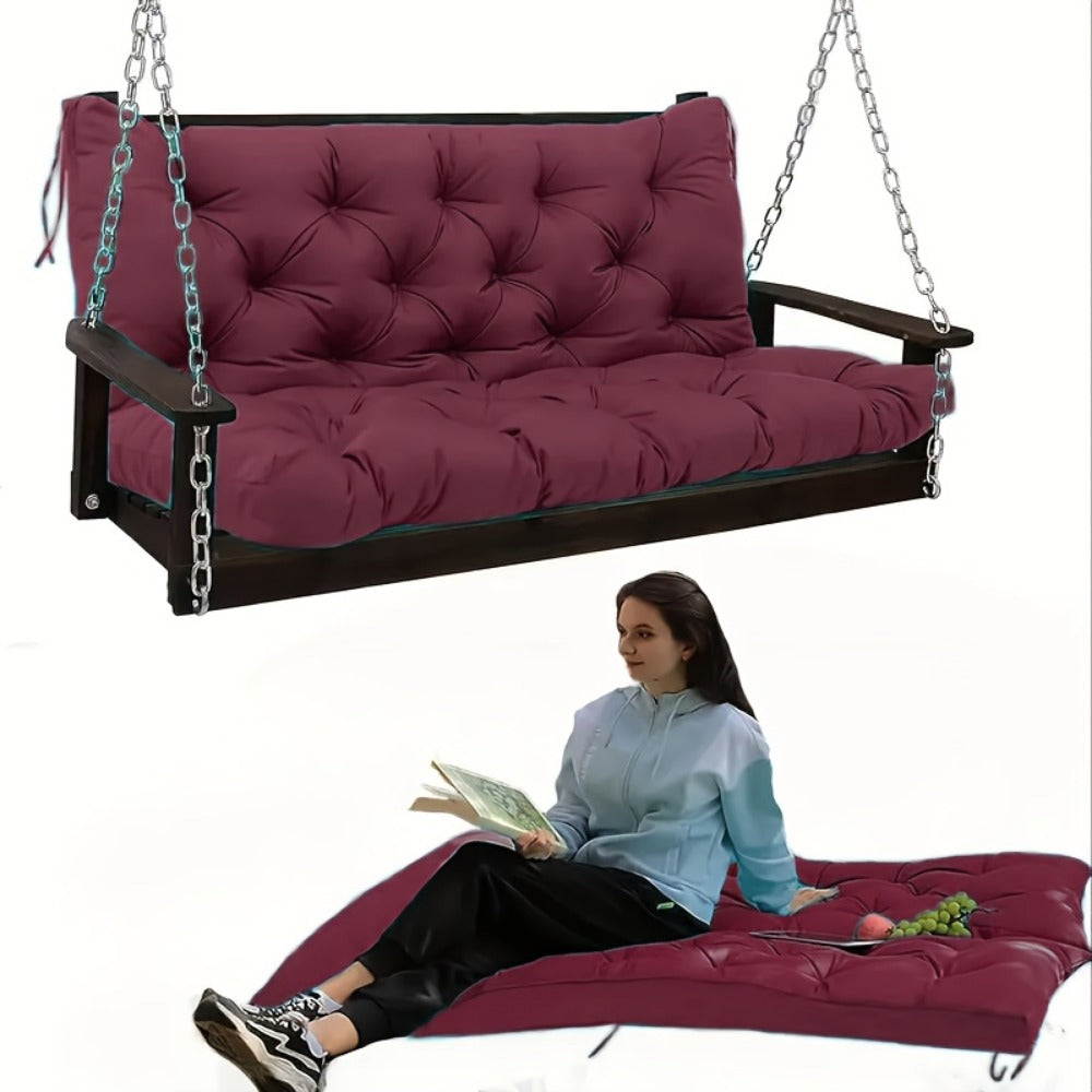 5-Inch Outdoor Swing Cushions with Waterproof Protection and Washable Cover for Patio