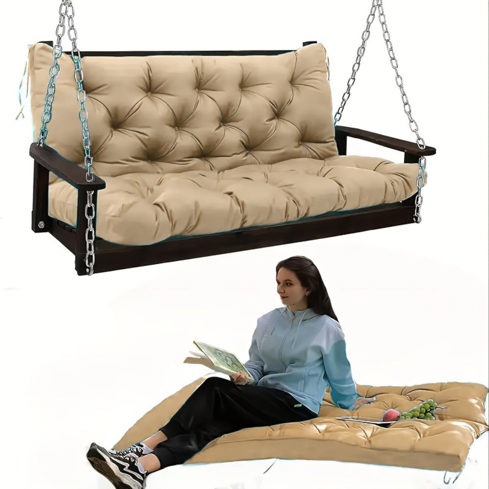 5-Inch Outdoor Swing Cushions with Waterproof Protection and Washable Cover for Patio