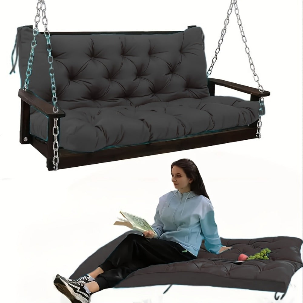 5-Inch Outdoor Swing Cushions with Waterproof Protection and Washable Cover for Patio