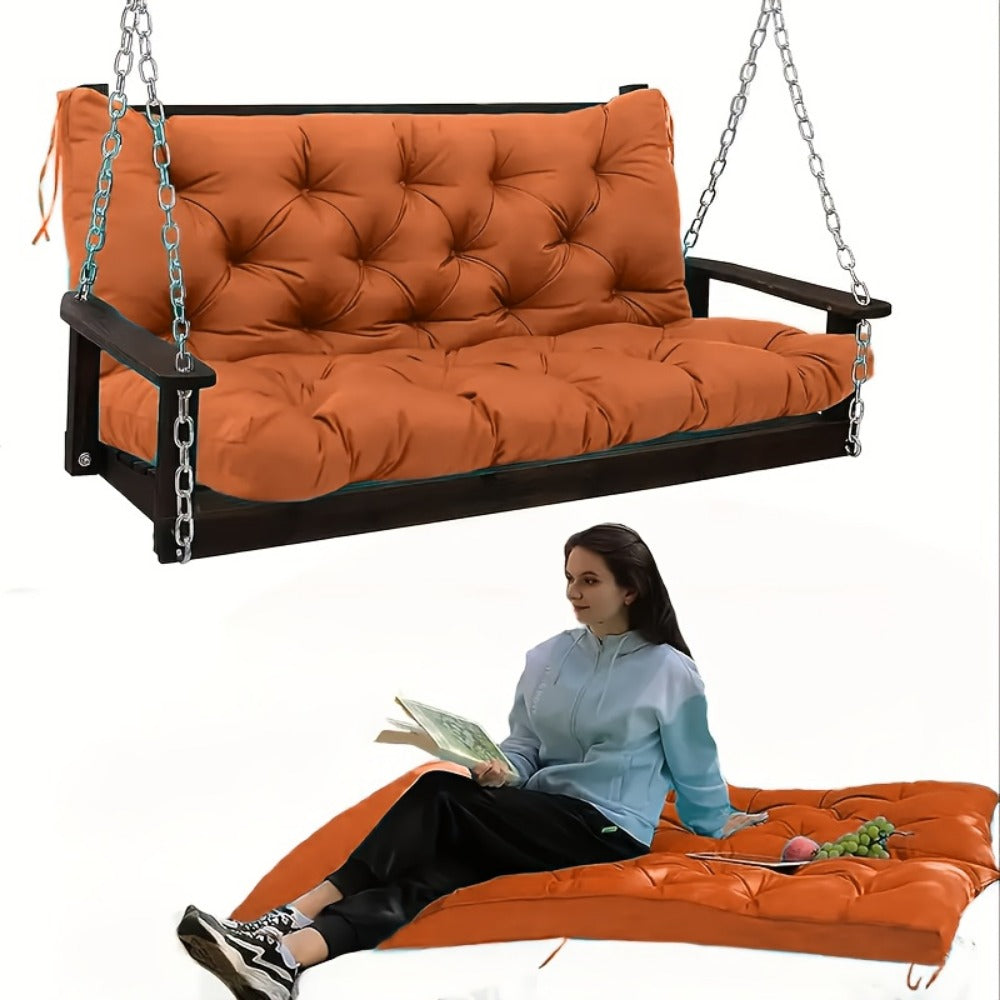 5-Inch Outdoor Swing Cushions with Waterproof Protection and Washable Cover for Patio
