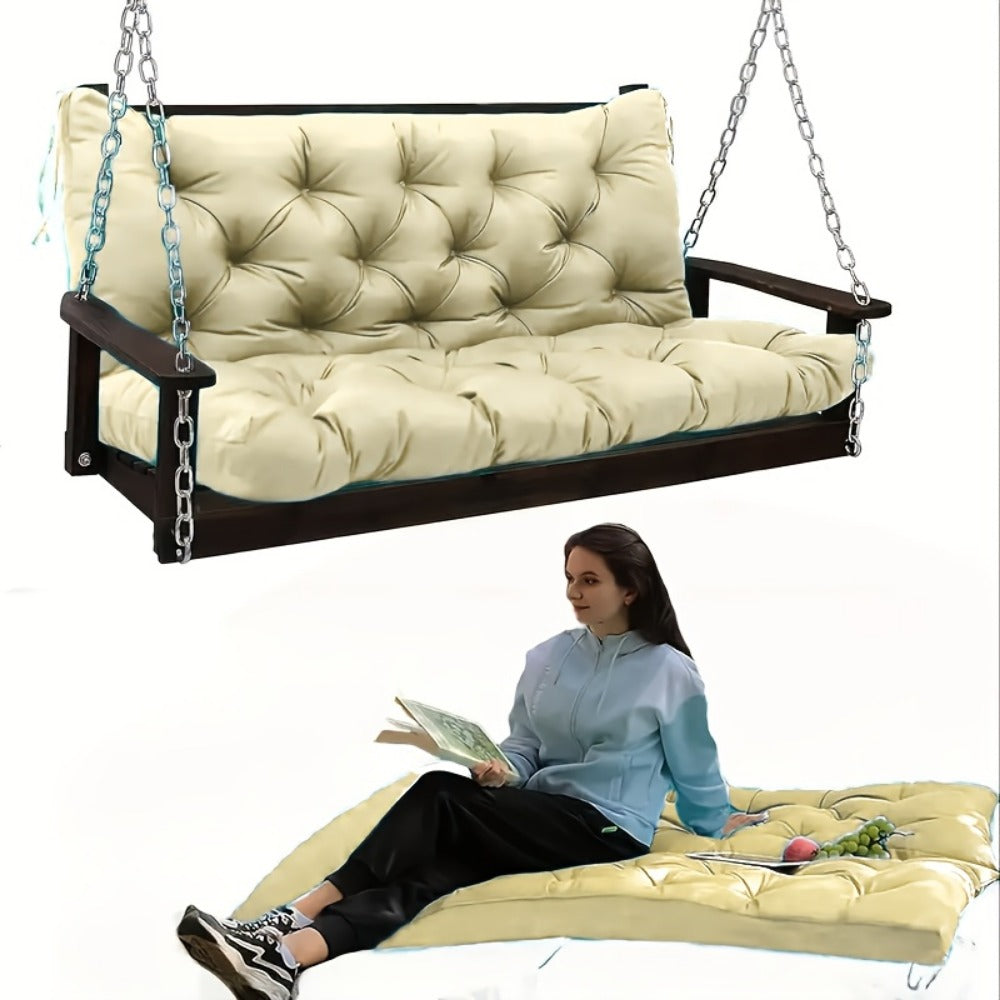 5-Inch Outdoor Swing Cushions with Waterproof Protection and Washable Cover for Patio