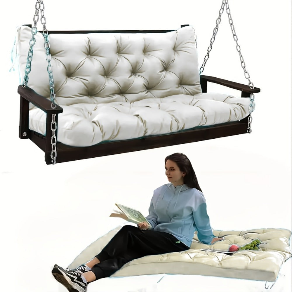 5-Inch Outdoor Swing Cushions with Waterproof Protection and Washable Cover for Patio