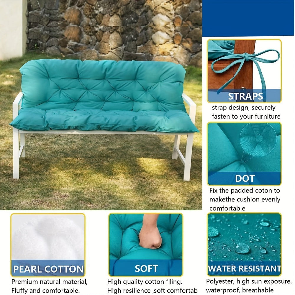 5-Inch Outdoor Swing Cushions with Waterproof Protection and Washable Cover for Patio