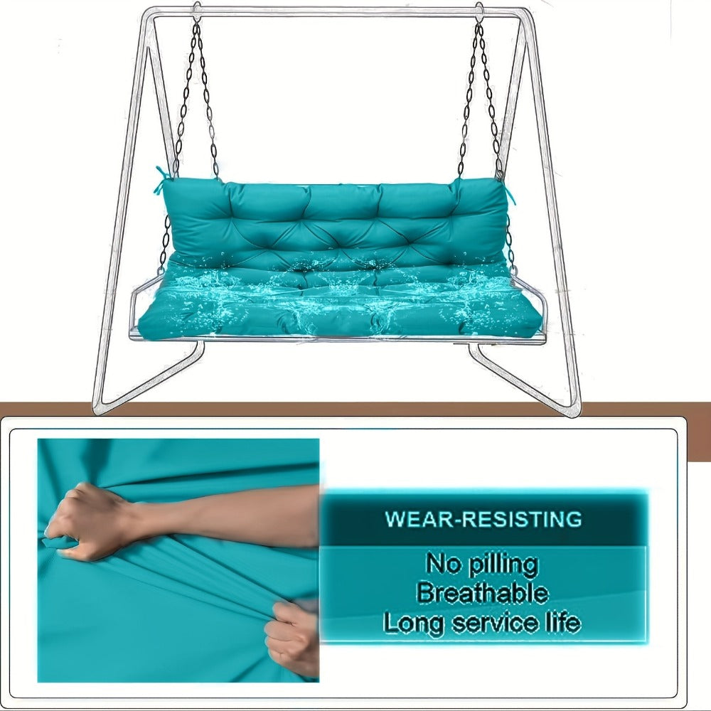 5-Inch Outdoor Swing Cushions with Waterproof Protection and Washable Cover for Patio