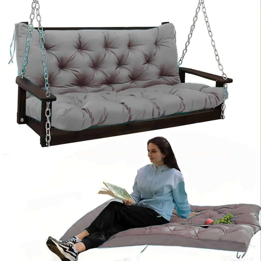5-Inch Outdoor Swing Cushions with Waterproof Protection and Washable Cover for Patio