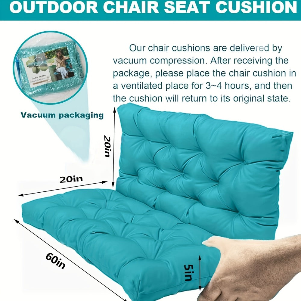 5-Inch Outdoor Swing Cushions with Waterproof Protection and Washable Cover for Patio