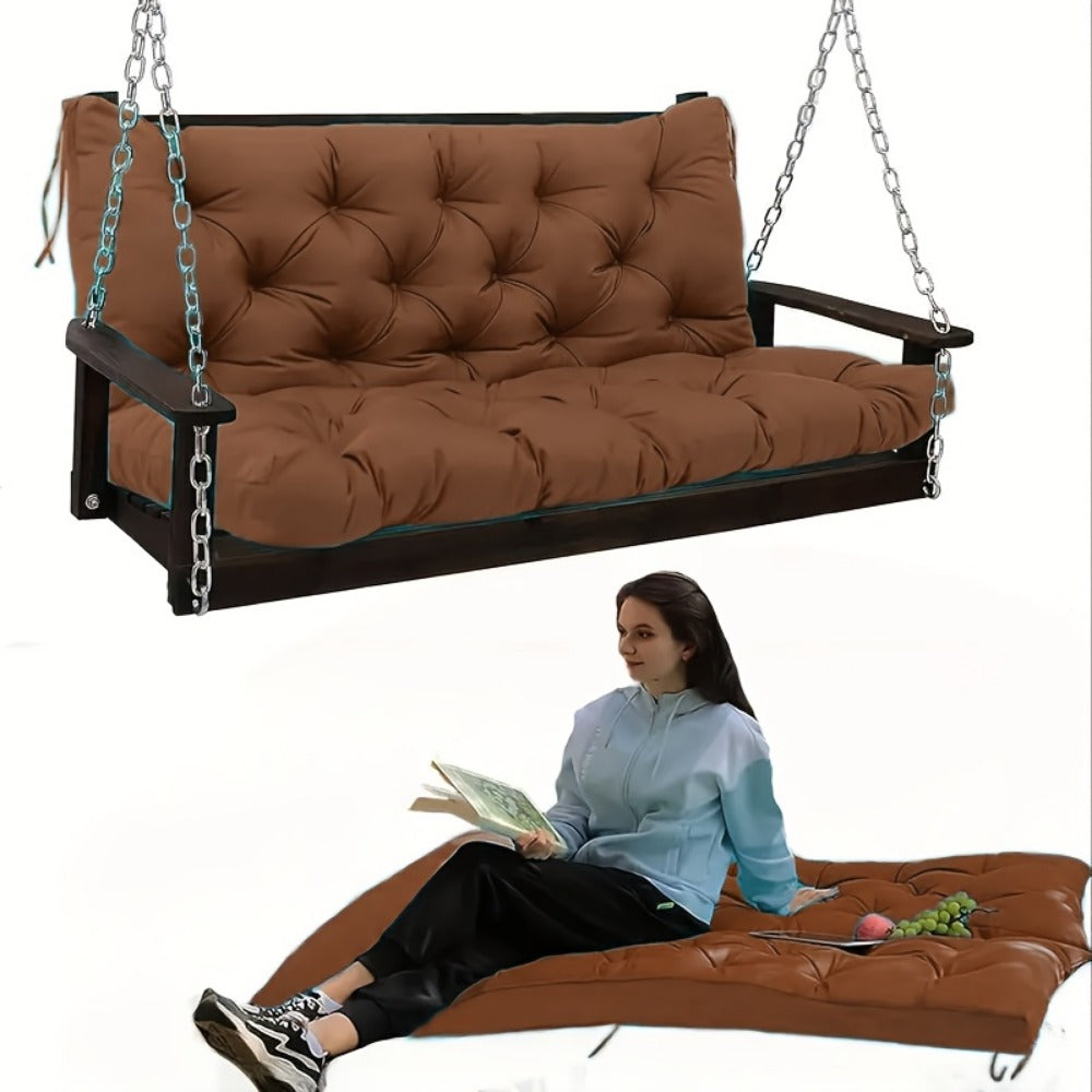 5-Inch Outdoor Swing Cushions with Waterproof Protection and Washable Cover for Patio