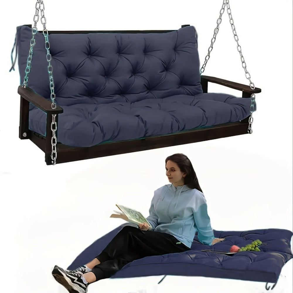 5-Inch Outdoor Swing Cushions with Waterproof Protection and Washable Cover for Patio