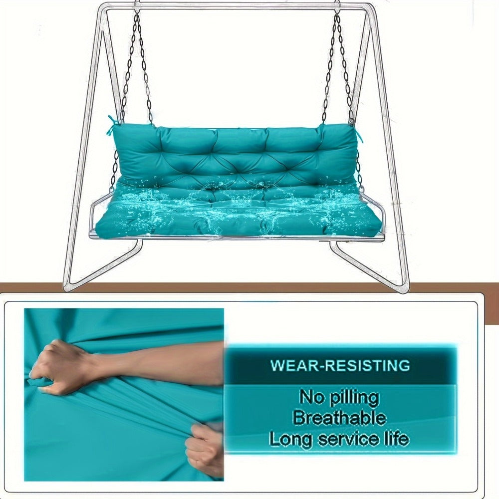 5-Inch Outdoor Swing Cushions with Waterproof Protection and Washable Cover for Patio