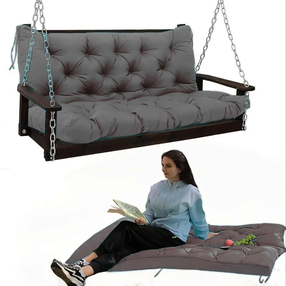 5-Inch Outdoor Swing Cushions with Waterproof Protection and Washable Cover for Patio