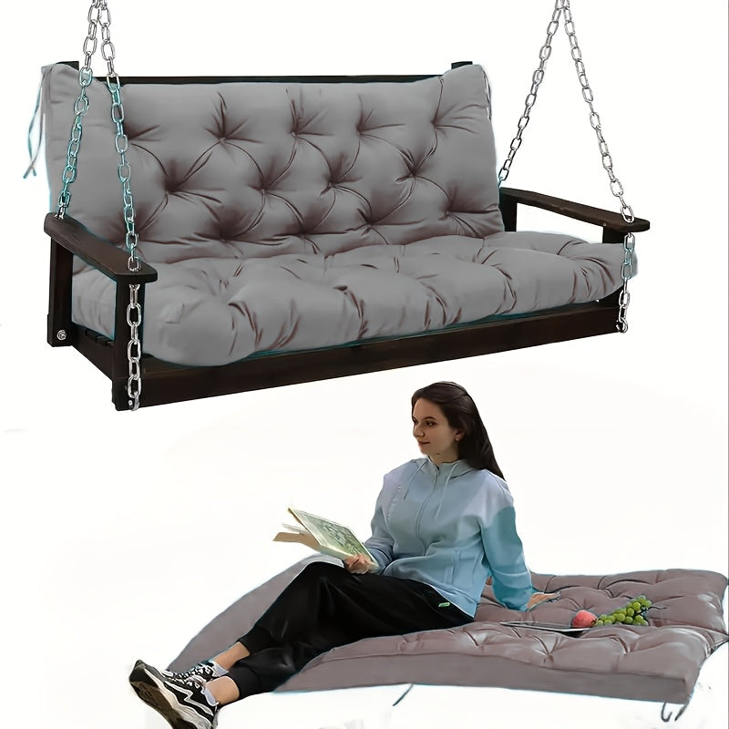 5-Inch Outdoor Swing Cushions with Waterproof Protection and Washable Cover for Patio