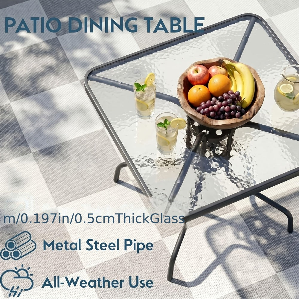 5-Piece Patio Dining Set with Stackable Design for Practical Everyday Home Use