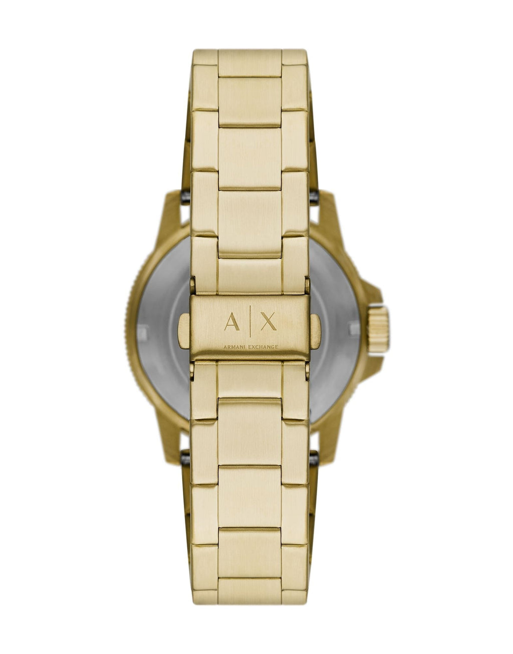 Armani Exchange Cayde AX2707 Herren-Analoguhr – Goldfarbenes Zifferblatt mit passendem Edelstahlarmband in Gold