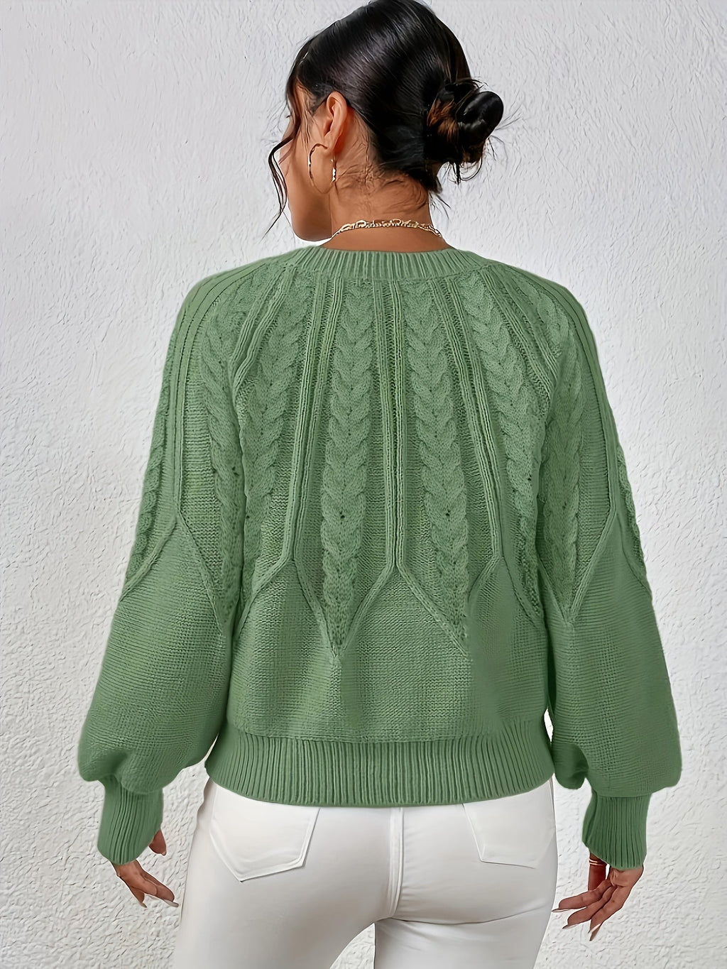 Ophelia | Entspannter Zopfmuster-Pullover