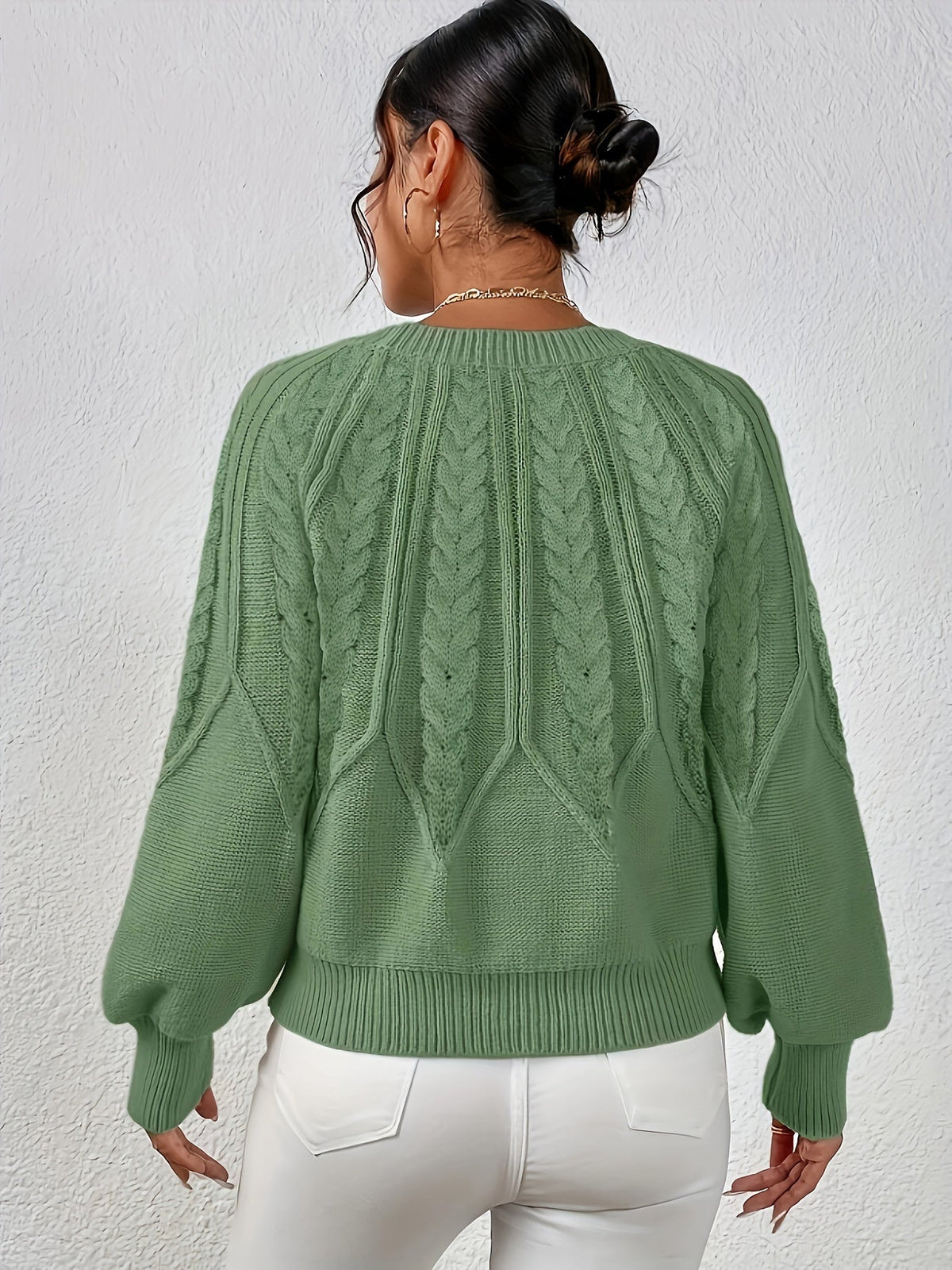 Ophelia | Entspannter Zopfmuster-Pullover