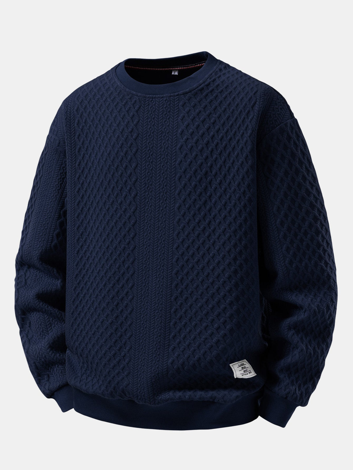 Relaxed Fit Geometry Jacquard Sweatshirt
