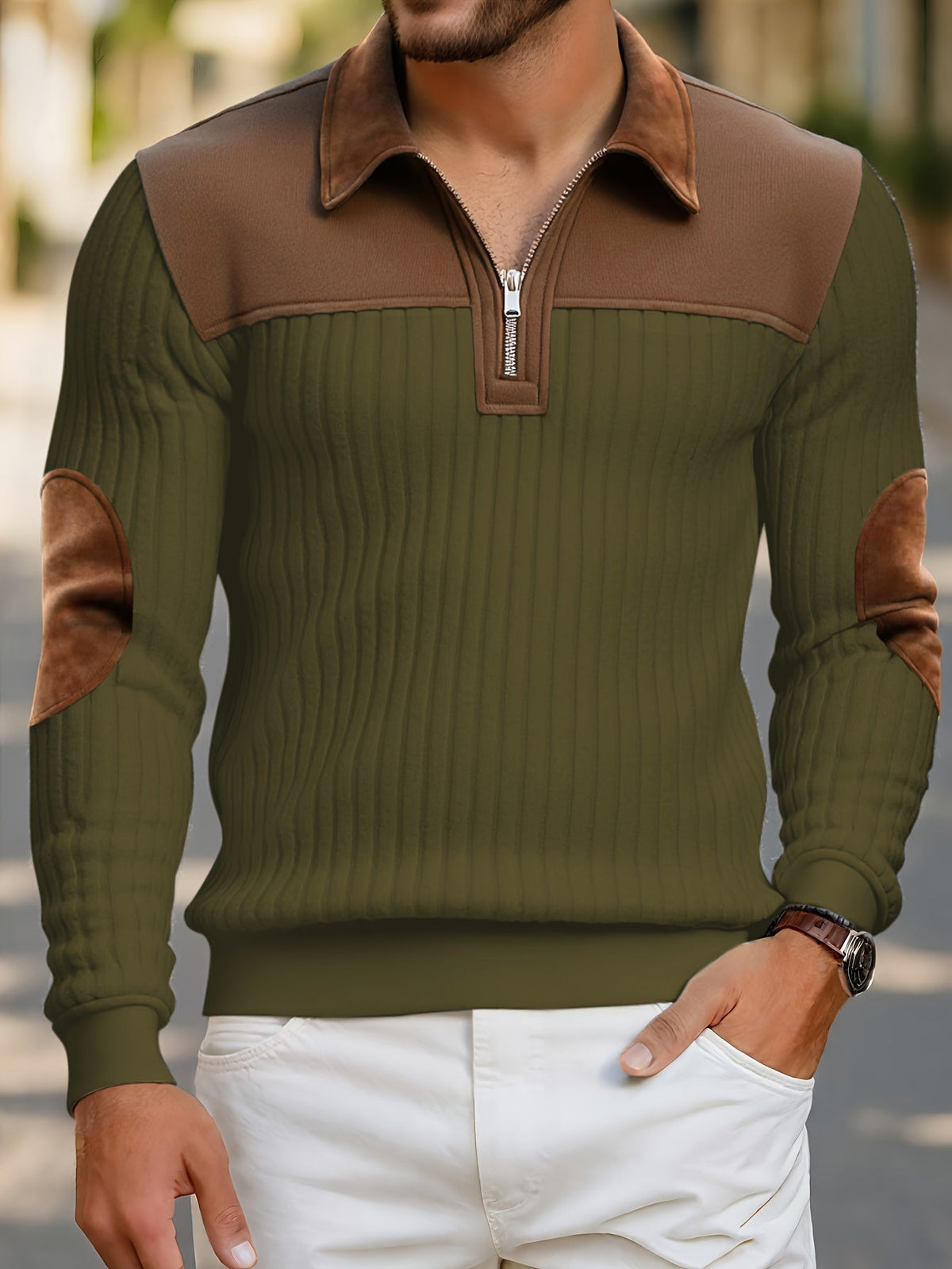 Barrett | Raffinierter Pullover mit Reißverschlusskragen
