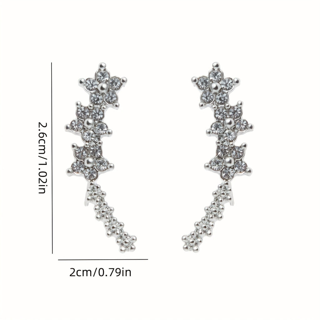 Cynthia | Timeless Floral Climber Earrings